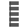 Handdoekradiator BWS Boss Links aansluiting 864W 160x60 cm Mat Zwart