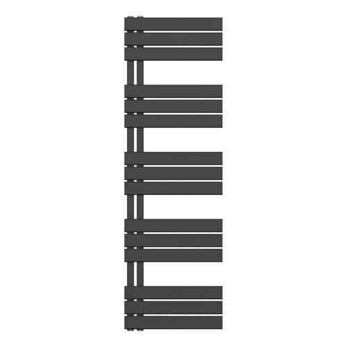 Handdoekradiator BWS Boss Links aansluiting 755W 160x50 cm Zwart 