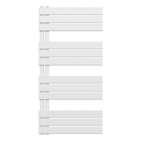 Handdoekradiator BWS Boss Links aansluiting 681W 120x60 cm Wit