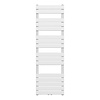 Boss & Wessing Handdoekradiator BWS Ress Middenaansluiting 160x50 cm Wit