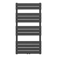 Handdoekradiator BWS Ress Middenaansluiting 681W 120x60 cm Zwart
