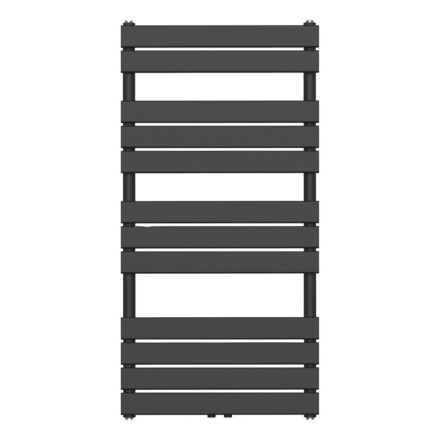 Handdoekradiator BWS Ress Middenaansluiting 681W 120x60 cm Zwart