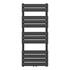 Boss & Wessing Handdoekradiator BWS Ress Middenaansluiting 681W 120x50 cm Zwart