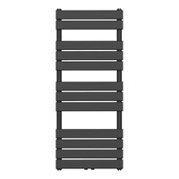 Handdoekradiator BWS Ress Middenaansluiting 681W 120x50 cm Zwart