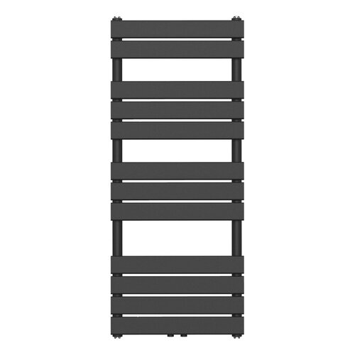Handdoekradiator BWS Ress Middenaansluiting 681W 120x50 cm Zwart 