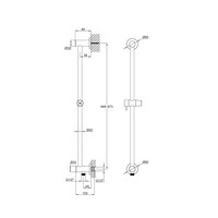 Glijstang Sanilux Ronad Met Wateraanvoer Brons
