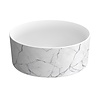 Waskom Best Design Color 37,5 x 37,5 x 16 cm Mat Wit Marble