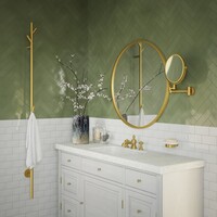 Handoekradiator Smedbo Dry 172 cm Mat Goud