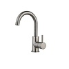Wastafelmengkraan Opbouw Sanilux Largo Met Draaibare Uitloop En Geribbeld Knop Gunmetal