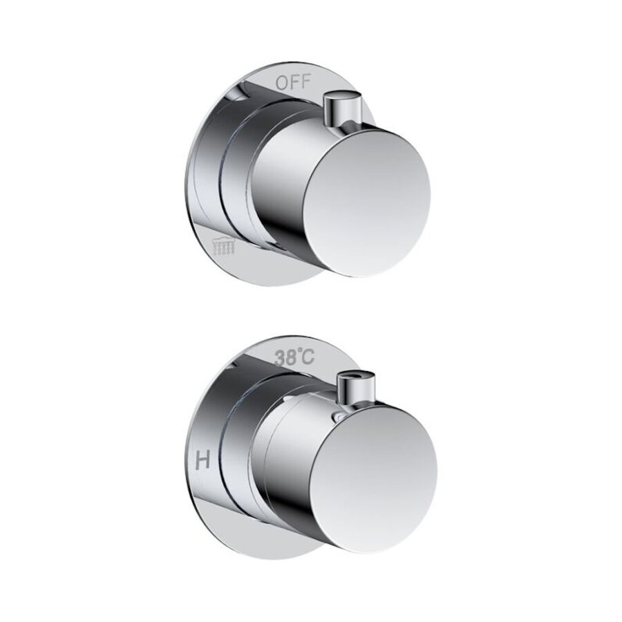 Badset Inbouw Sanilux Hops Met Box Thermostaat Muurbevestiging Chroom