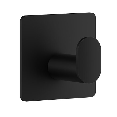 Handoekhaak Mini Smedbo Cube zelfklevend 48x48mm Mat Zwart 