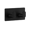Handoekhaak Dubbel Smedbo Cube zelfklevend 9.6x4.8 cm Mat Zwart