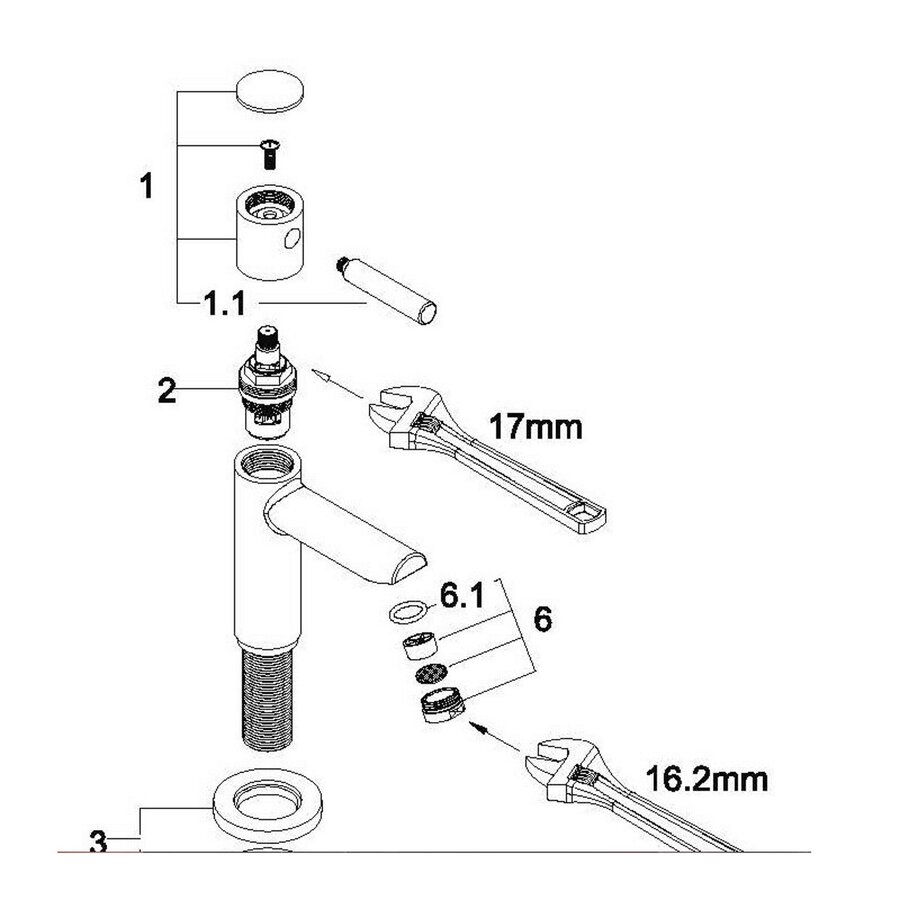 Toiletkraan Amador 1/2 Geborsteld Brons Koper
