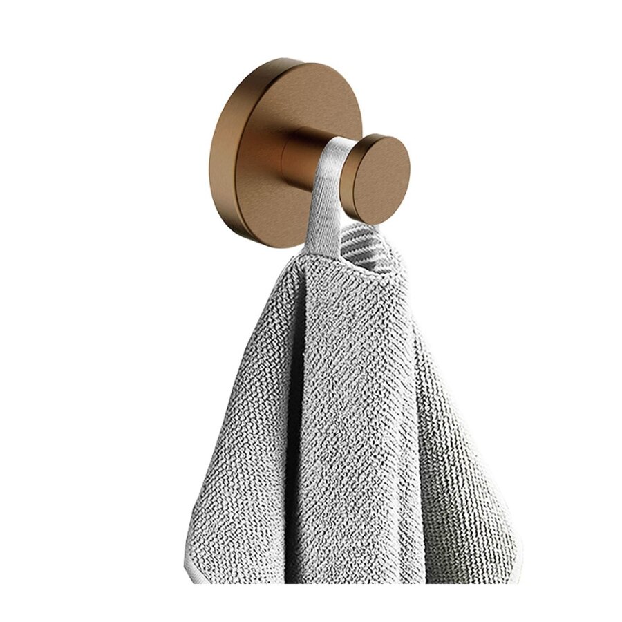 Handdoekhaak BWS Mark Groot Geborsteld Brons Koper