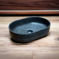 Waskom Casajoy Bold 50x34x12cm Natuursteen Ovaal