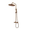 Opbouw Thermostatische Regendoucheset Wiesbaden Caral Geborsteld Brons Koper