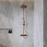 Opbouw Thermostatische Regendoucheset BWS Cemal Geborsteld Brons Koper