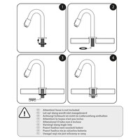 Koudwaterkraan Differnz Bow 19 cm Mat Zwart