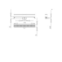 Douchegoot Best Design Nice Zonder Flens 70cm RVS