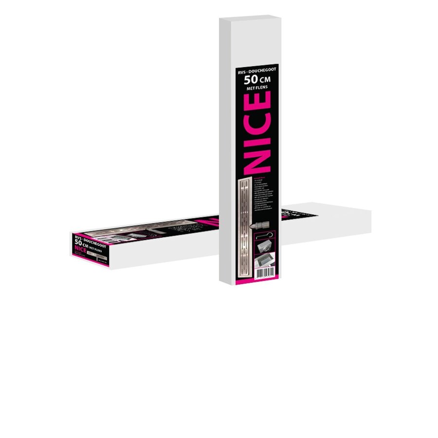 Douchegoot Best Design Nice Met Flens 50cm RVS