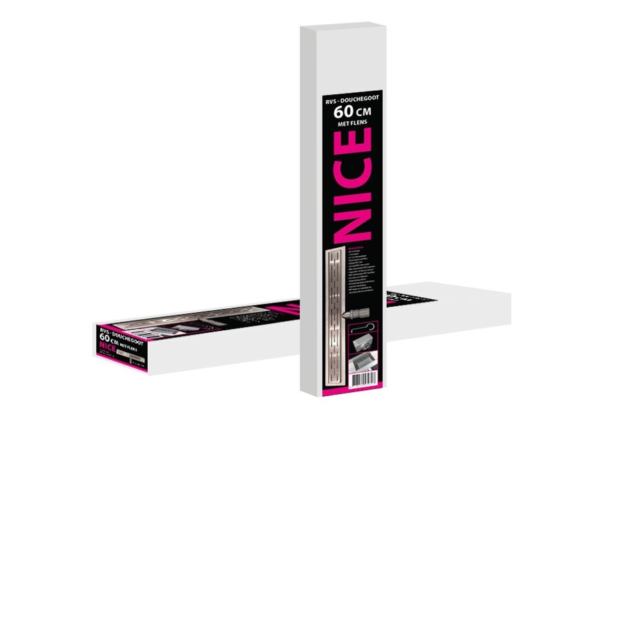 Douchegoot Best Design Nice Met Flens 60cm RVS