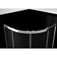 Douchecabine Best Design Project 1/4 Ronde Douchecabine 80x80x190cm Glas 5mm Aluminium Profiel