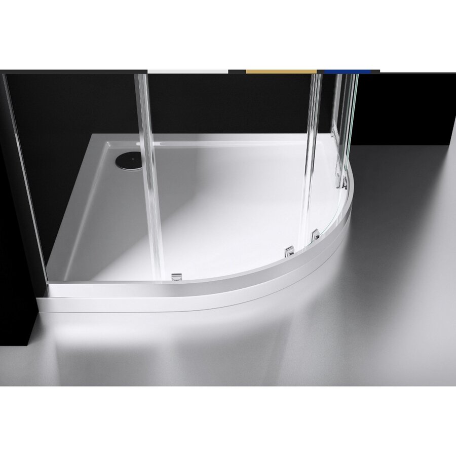 Douchecabine Best Design Project 1/4 Ronde Douchecabine 90x90x190cm Glas 5mm Aluminium Profiel