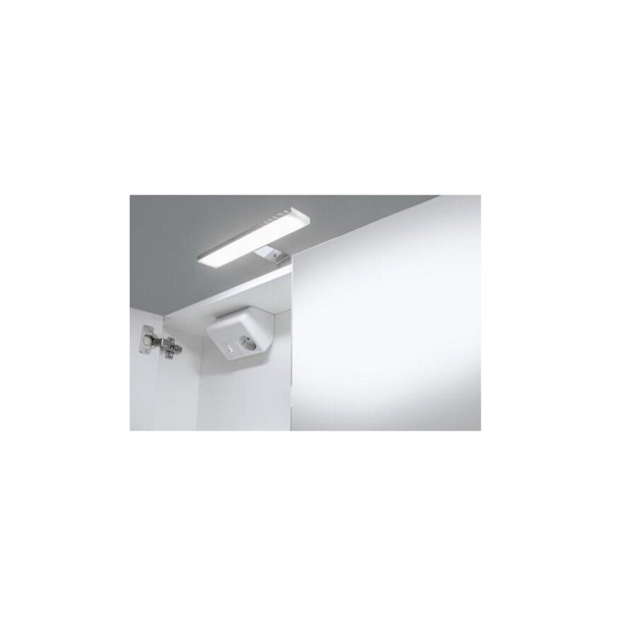 Best-Design "Happy" MDF Spiegelkast + Verlichting 60x60cm Wit