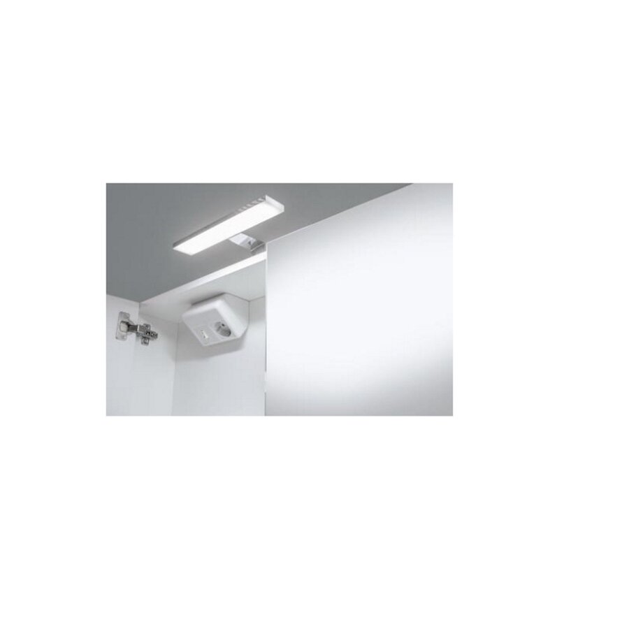 Best-Design "Happy" MDF Spiegelkast + Verlichting 80x60cm Wit