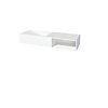 Best-Design "Gruna" Wastafel "Just-Solid" 120x42x20cm Mat Wit