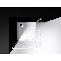 Best-Design "Project" Douche Hoekinstap 100x100x190cm Glas 5mm Aluminium Profiel