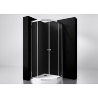 Best-Design "Project" 1/4 Ronde Douchecabine 100x100x190cm Glas 5mm Aluminium Profiel