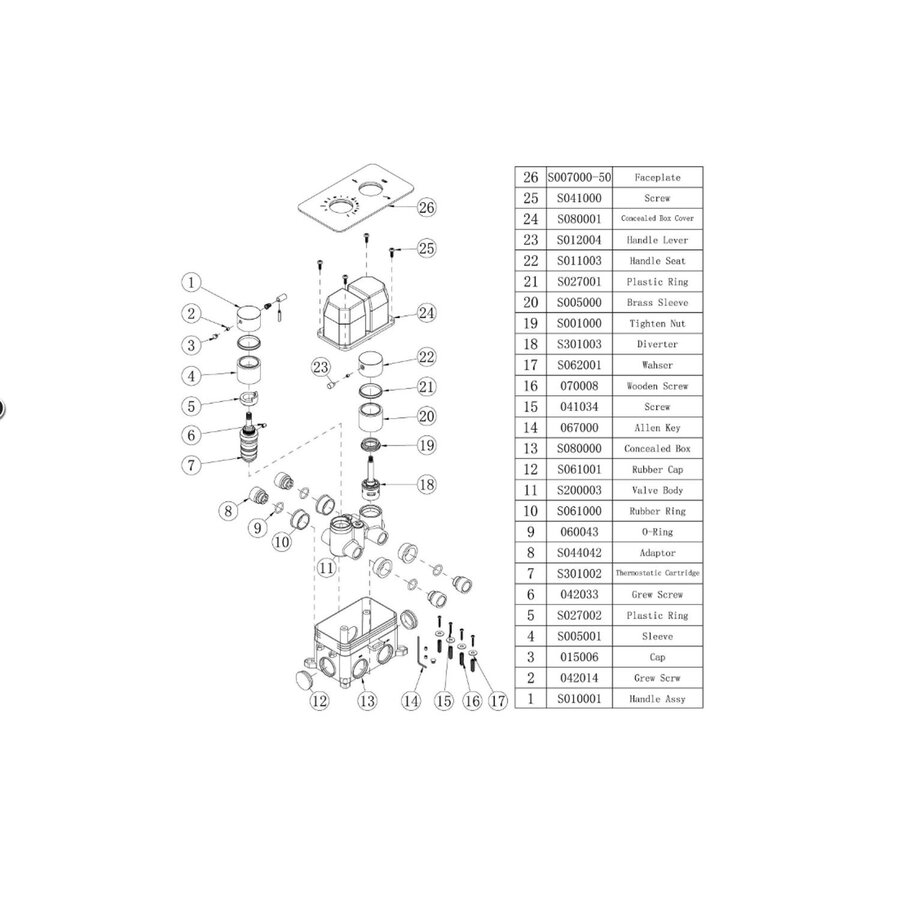 Best-Design "One-Pack" Inbouw-Regendoucheset "Nancy-M-300" Mat-Goud