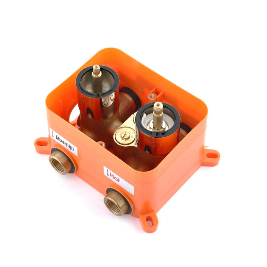 Best-Design "One-Pack" Inbouw-Regendoucheset "Lyon-M-300" Rose Mat Goud