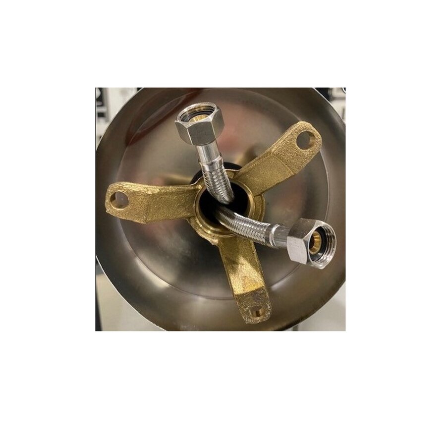 Best-Design "White" Vrijstaande Badkraan Hoogte 119 cm Mat Wit