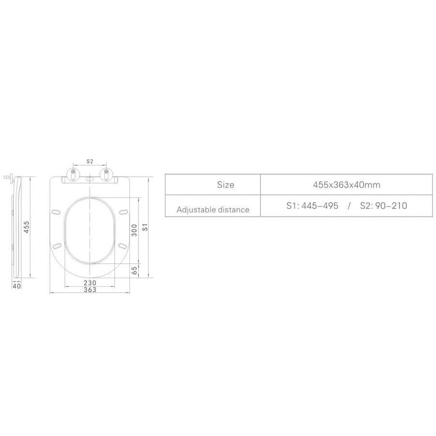 Best-Design Toiletzitting Soft-Closing "Centro" Glans Wit