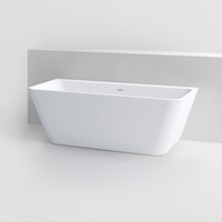 Clou InBe Ligbad Wandmodel Back to Wall 170x75x58 cm Acryl Wit Met Viega Badafvoer en Overloop Wit