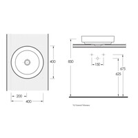 Waskom Van Marcke Go Elene Rond Mat Antraciet
