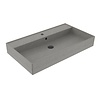 Sanilux Wastafel Sanilux Edge Keramiek 80 1 Kraangat Warm Beton