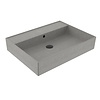 Sanilux Wastafel Sanilux Edge Keramiek 60 0 Kraangaten Warm Beton