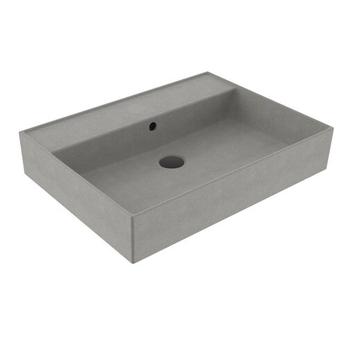 Wastafel Sanilux Edge Keramiek 60 0 Kraangaten Warm Beton 