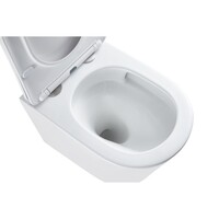 Wandcloset Sanilux Turbo Flush Standaard 36,5x52x35,5 cm Met Softclose Zitting Wit