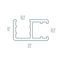 Hoekprofiel Van Rijn Products 13-22 x 200 cm