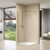 Inloopdouche Van Rijn Products Vaste Wand 29-31 x 200 cm Helder Glas en Gouden Muurprofiel
