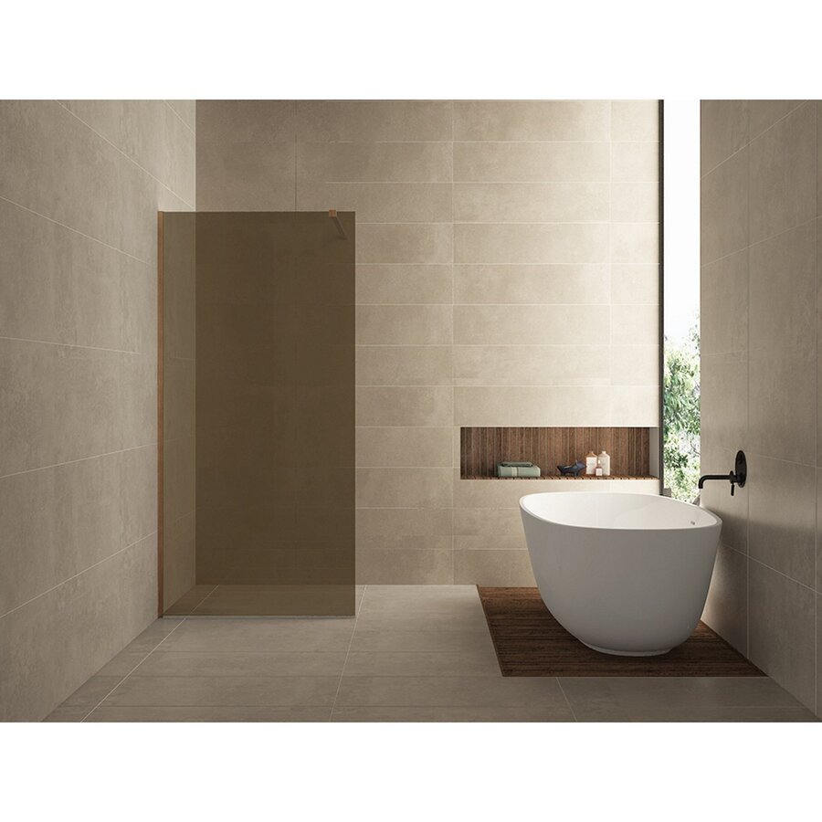 Inloopdouche BWS Danielle Brons Rookglas 90x200 8mm Nano Coating