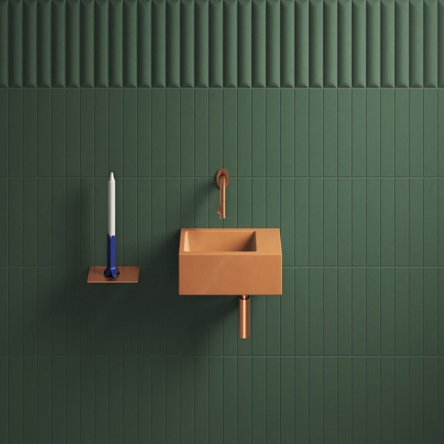 Telefoon Douche Planchet Clou Sjokker Wandmodel Brons Geborsteld PVD