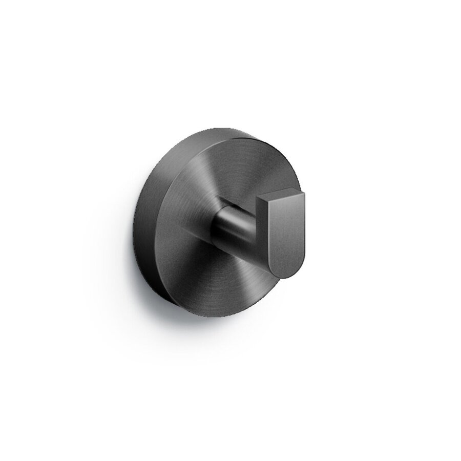 Handdoekhaak Clou Flat Set 2st Gunmetal Geborsteld PVD