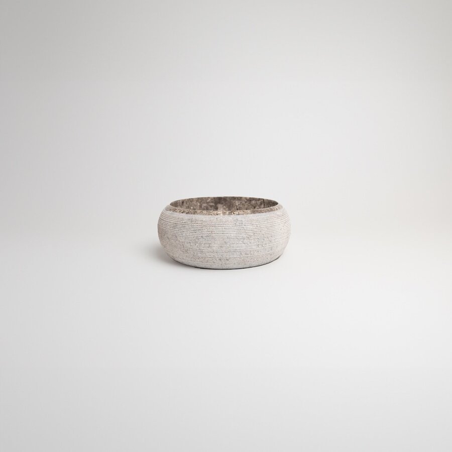 Waskom Loutro Rocky T Rond 40x40x15 cm Marmer Taupe