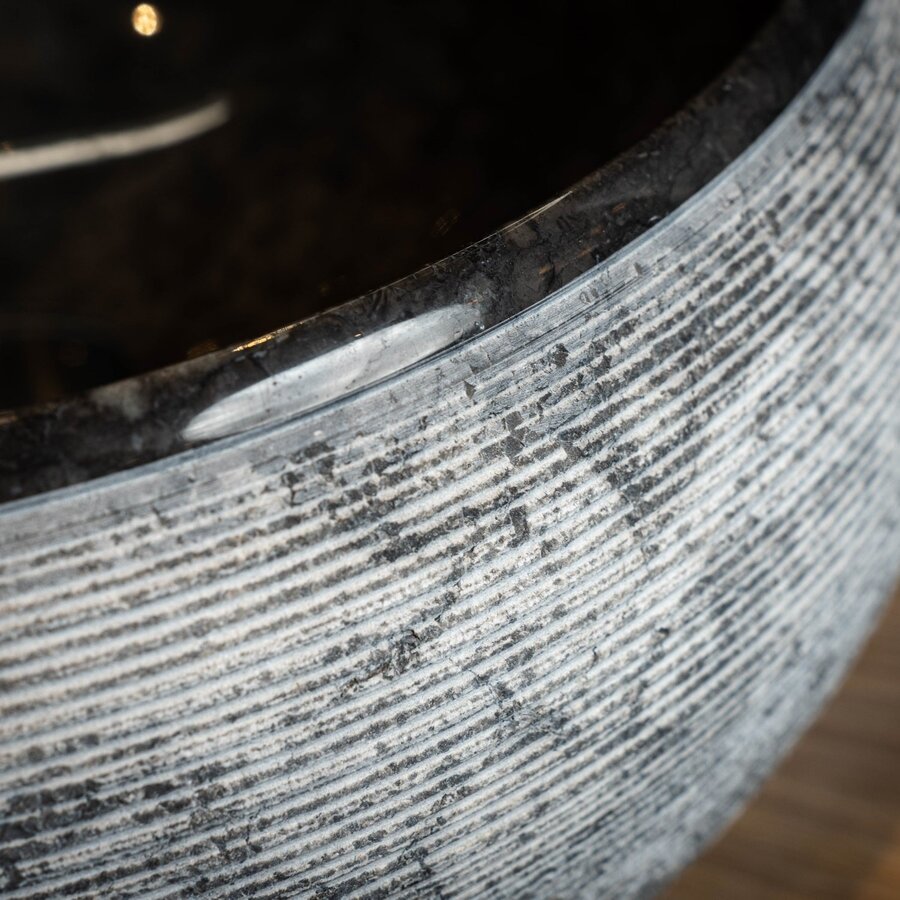 Waskom Loutro Rocky B Rond 40x40x15 cm Black