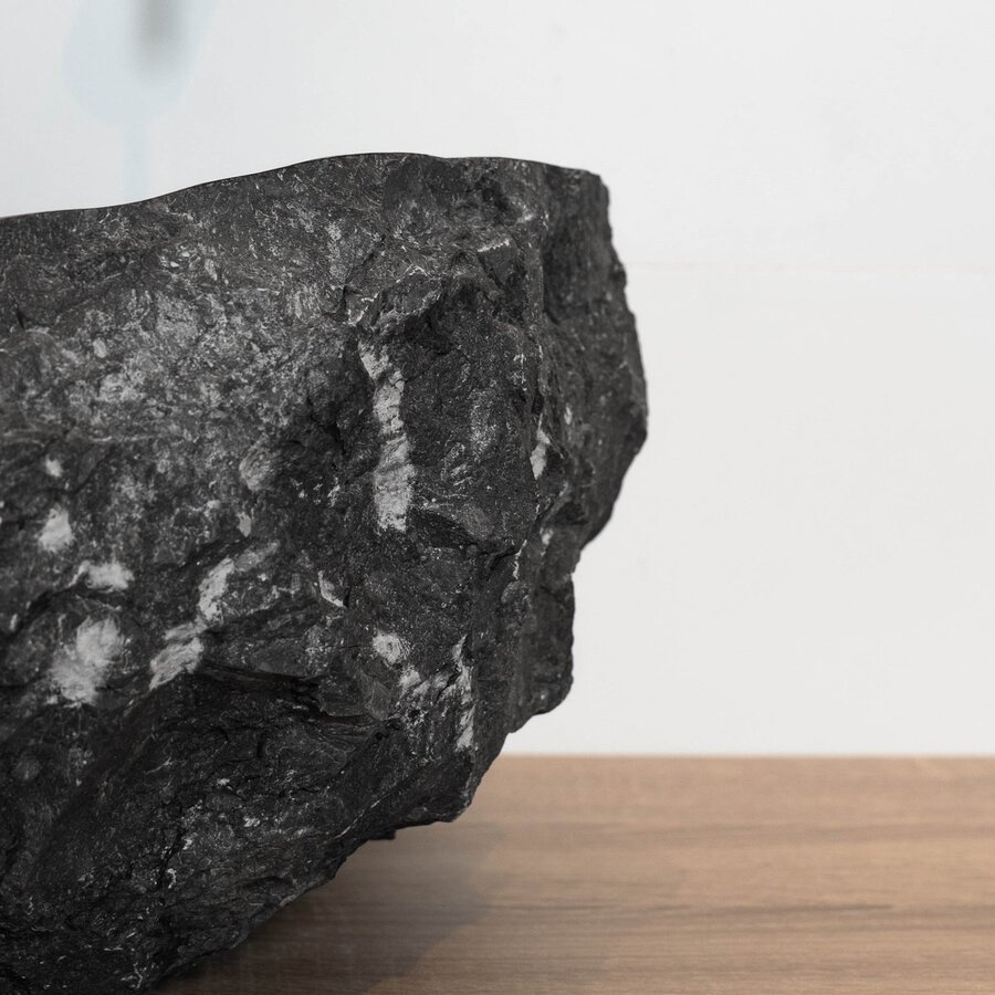 Waskom Loutro Kev B Rechthoek 50x35x20 cm Marmer Black